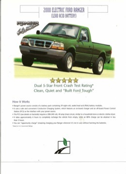 2000 ford online ranger electric